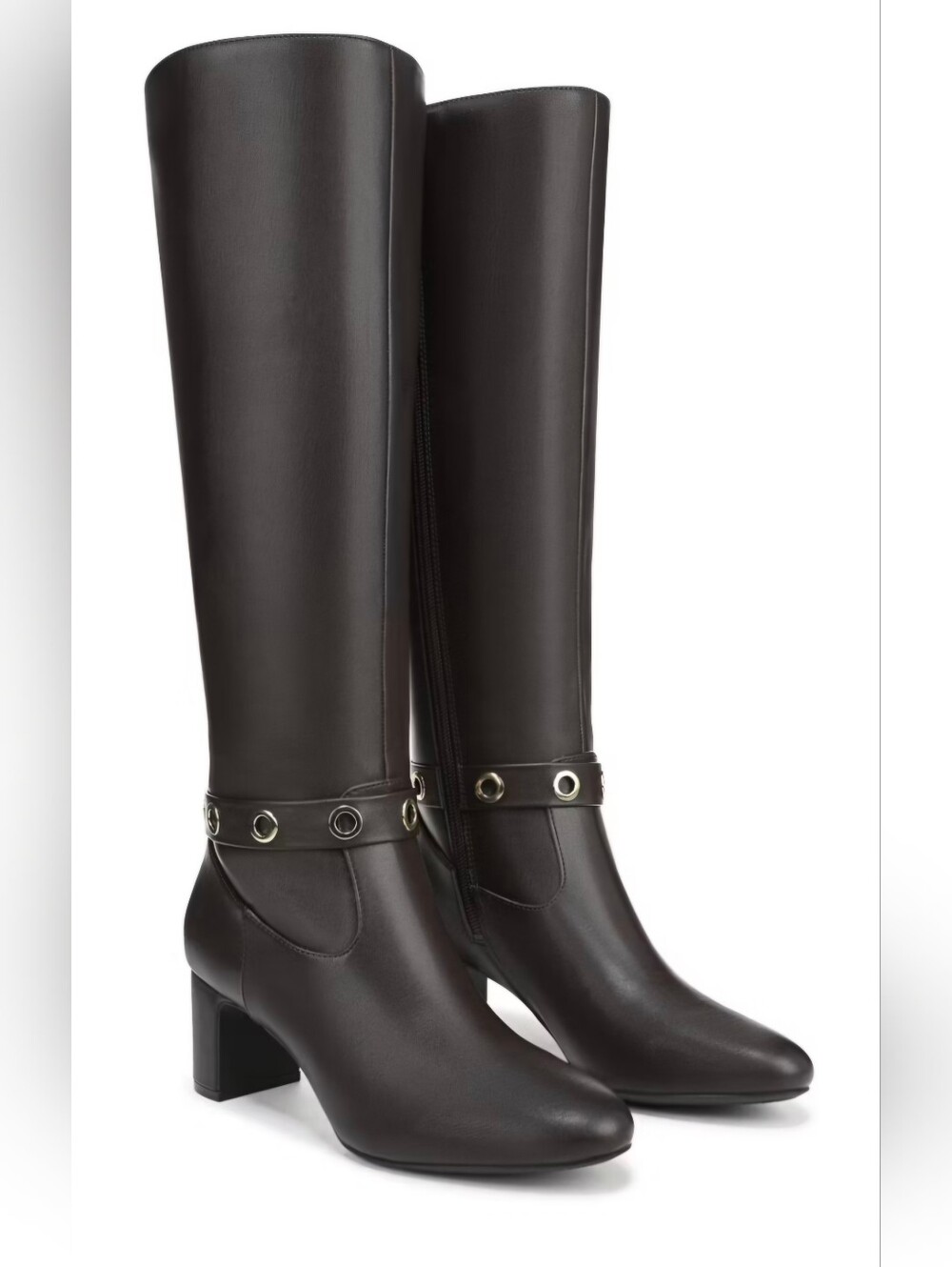 LifeStride Tansy Heeled Knee High Boot Dark Chocolate - Wide Calf #1470